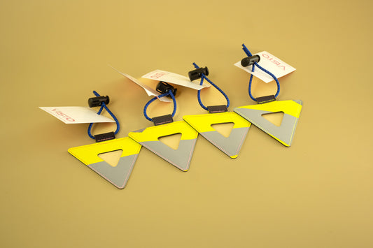 Visto Cycling Mini Reflective Triangle - Silver Streak