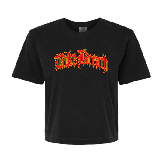 Metal Logo SS Crop Top