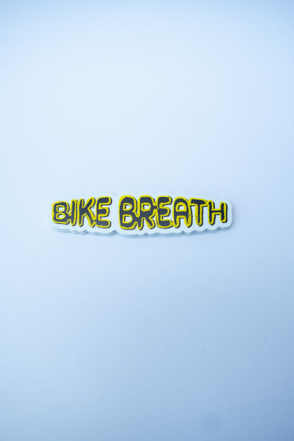 Yellow & Black Bike Breath Logo Sticker (4.5")