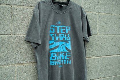 Step Thru x Bike Breath Glitch Tee- Unisex