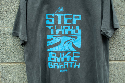 Step Thru x Bike Breath Glitch Tee- Unisex