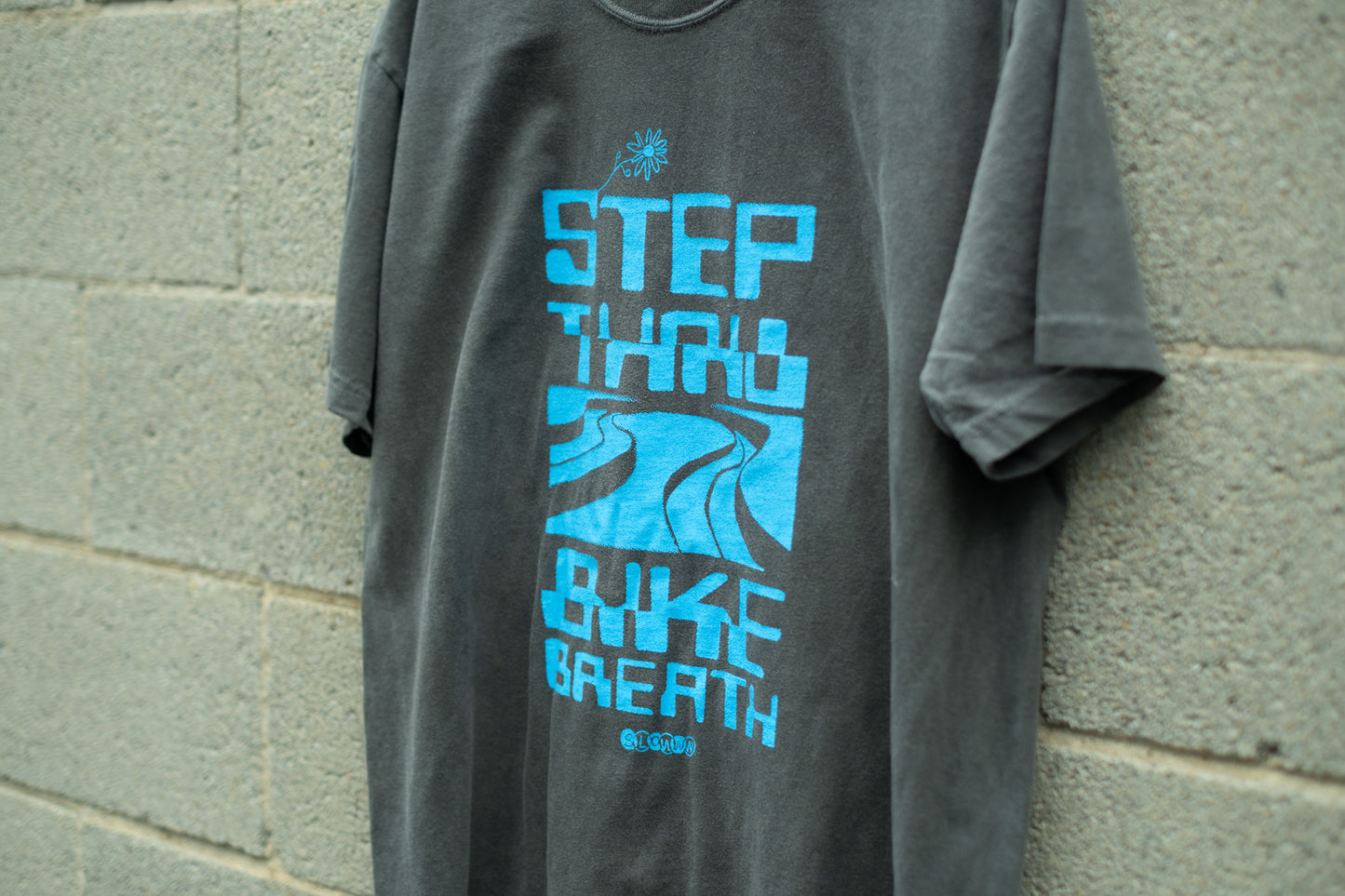 Step Thru x Bike Breath Glitch Tee- Unisex